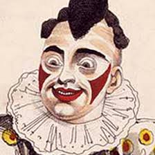 Grimaldi's original clown makeup